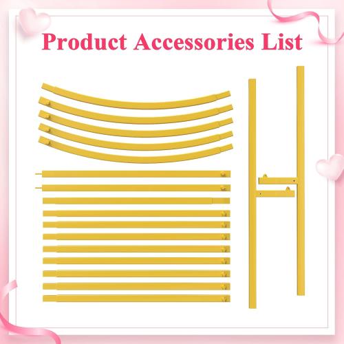 Wokceer 7.2 FT Wedding Arch Backdrop Stand, Gold Metal Arch Backdrop Stand for Wedding Ceremony Birthday Party Bridal Baby Shower Photo Booth Garden Floral Balloon Arches Decoration