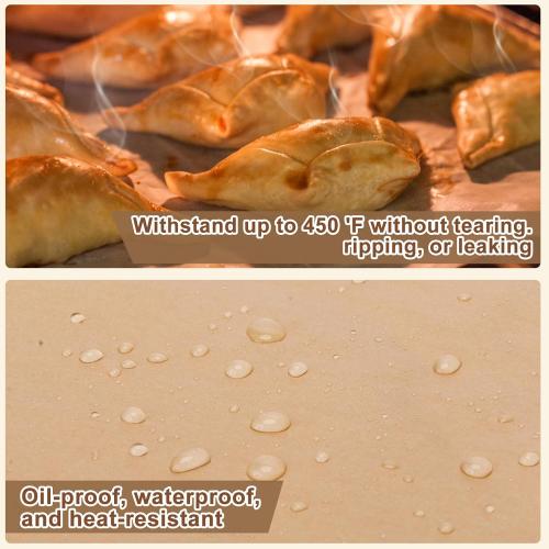 Hovico 130PCS Parchment Paper Baking Sheets, 9x13 Inch, Precut Non-Stick Parchment Sheets for Baking, Grilling, Air Fryer, Steaming, and More (Unbleached) - Perfect for BBQ, Picnic, Festival, Bread