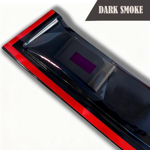 4Pcs Tape On Side Window Rain Guards Window Visors Vent Deflectors Compatible with 2008-2018 Chrysler Town Country/Dodge Grand Caravan, Wind Deflector Smoke 4PCS 94251