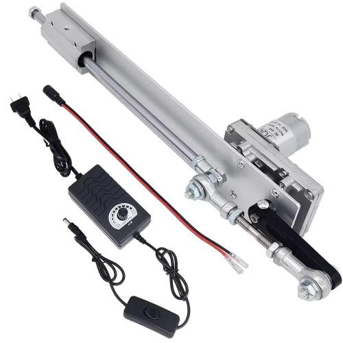 Reciprocating Cycle Linear Actuator, DC 24V Stroke 1.18-6 Gear Adjustable Telescopic Motor DIY Motor with Speed Controller (24V150MM120RPM)