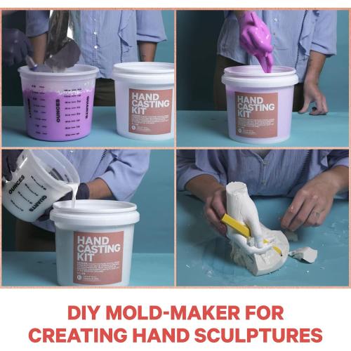 Hand Casting Kit Pro Marine 4-Liter Kit - DIY Mold-Maker for Creating Hand Sculptures, Unique Arts and Crafts Gift, for Couples, Weddings, Anniversaries, and Family Keepsakes