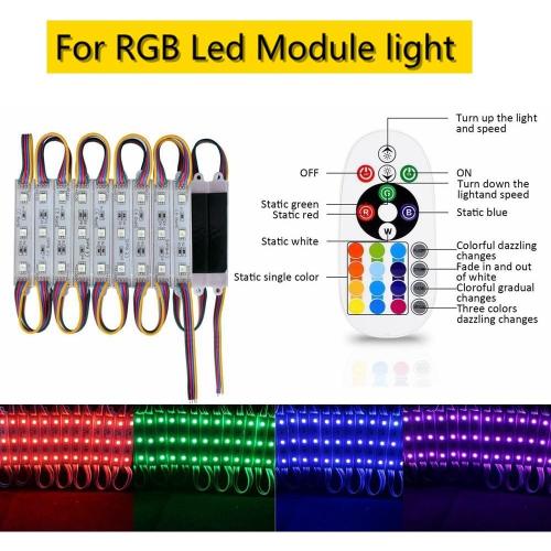 DC 12V-24V 18A LED Lights Controller 24Key RGB Remote Controller for 3528 5050 RGB LED Strip Lights, RGB Led Module Lights