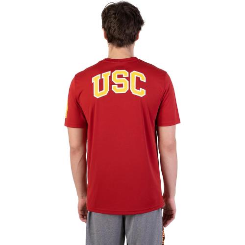 Ultra Game NCAA Mens NCAA Official Short Sleeve Polo Shirt with Letter Print