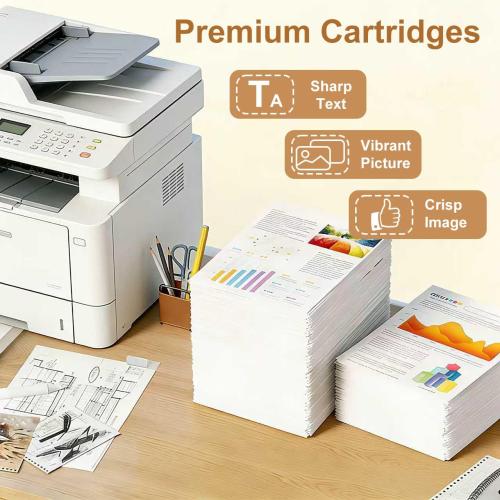 950XL 951XL Ink Cartridges Replacement for HP 950 951 Ink Cartridges Combo Pack Compatible with HP OfficeJet Pro 8100 8600 8610 8615 8620 Printer (4 Pack), 950 Black 951 Color, Updated With V17.2.1