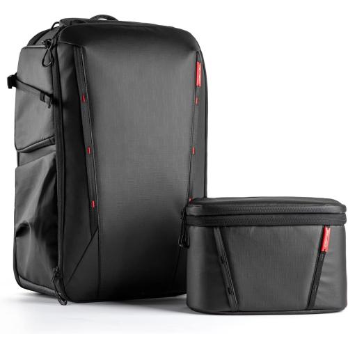 PGYTECH OneMo 2 35L-45L Camera Backpack with Shoulder Bag for 17 Laptop, Waterproof DSLR Camera Pack for Canon/Nikon/Sony, Extra Large Photography Bag, Drone Backpack for DJI Mini 3 Pro/Mavic 3/ FPV