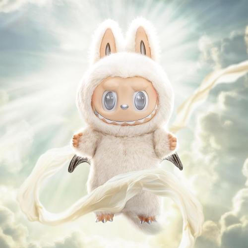 WHITE POP MART The Monsters - Angel in Clouds Vinyl Face Doll, 22.83 inches Height, Toys for Modern Home Decor, Collectible Toy Set for Desk Accessories, 1PC