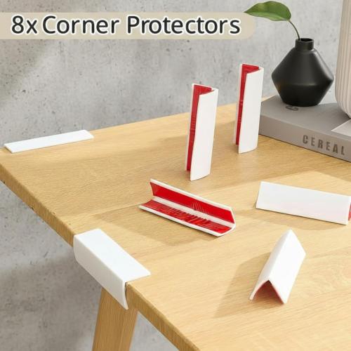 Pangda Baseboard Corners Blocks Self Adhesive Rubber Safety Corner Protectors Proofing Edge Guard Corner Cushion for Wall Furniture Edge
