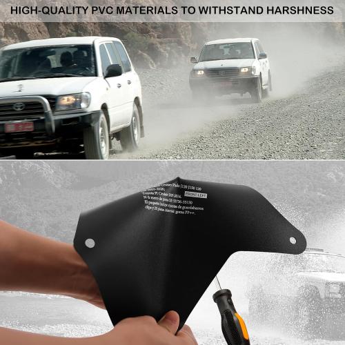 Toyota Tundra Fender Liner Splash Guard - Essential Wheel Well Liners for Tundra Sequoia 2007-2020, Top Toyota Tundra Accessories for Superior Protection(with 20 Clips), Black-D