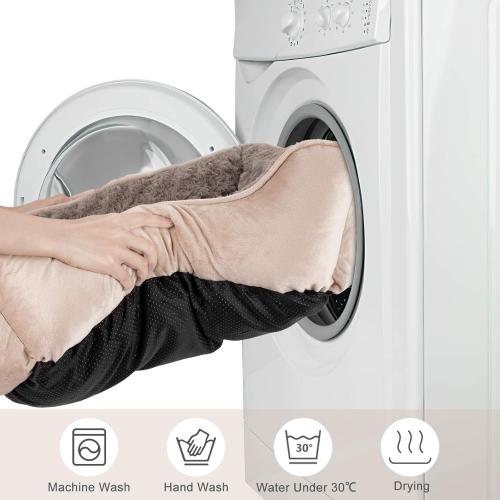 JOEJOY Rectangle Dog Bed for Large Medium Small Dogs - Washable Orthopedic Sofa Bed, Soft Breathable Puppy & Pet Cuddler, Durable Calming Dog Bed with Anti-Slip Bottom, Multiple Sizes, Beige