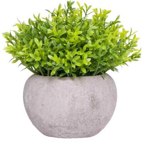 Small Fake Plants for Bathroom Shelf Decor, Mini Artificial Plants Indoor Fake Succulent Grass Desk Plant for Office Women Coffee Table Decor Fake Potted
