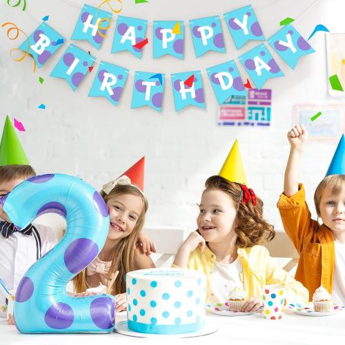 Monster Number 2 Balloons 40 Inch Monster Theme Birthday Party Decorations Large Foil Balloons for Girls Boys Birthday Baby Shower Party Backdrop Celebration Supplies