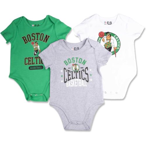 Ultra Game Youth NBA Official Baby Super Soft Cotton 3 Pack Creeper Bodysuit
