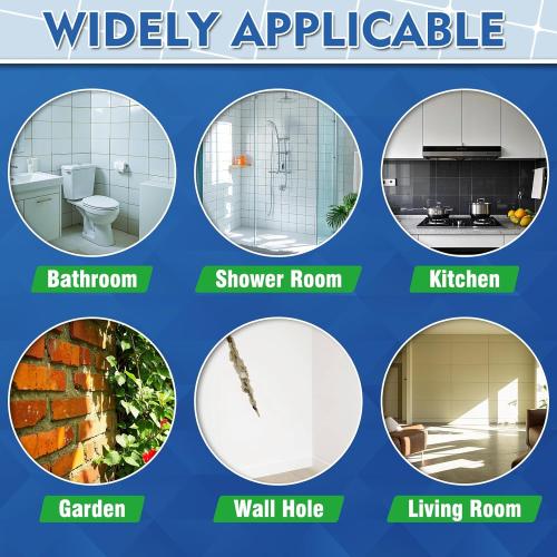 Tile Grout Repair Kit, 2 Pack White Fast Drying Grout Filler for Bathroom, Kitchen, Shower, Replace Grout Pen to Restore and Renew Tile Joints Line, Versatile Triple Use with Grout Sealer (White)