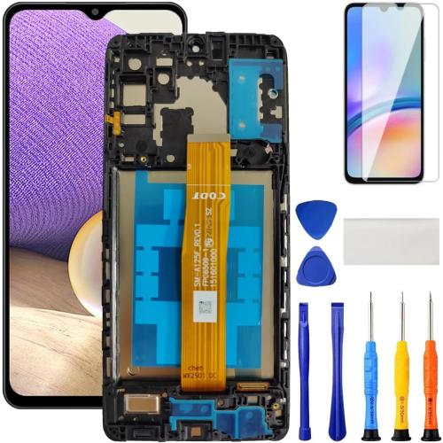 for Samsung Galaxy A32 5G Screen Replacement with Frame for Samsung A32 A326u A326b A326a A326w S326dl LCD Display Digitizer Touch Screen Assembly Part with Repair Kits 6.5 Inch (Not A32 4G)