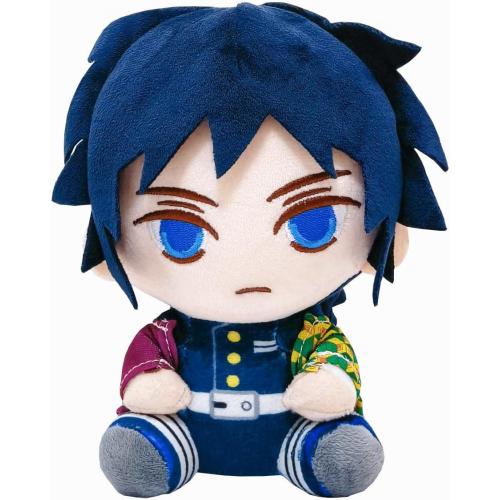 BGVEI Giyu Tomioka Plush Toy Anime Slayer Cartoon Soft Stuffed Animal Plushies Soft Doll Home Decor Pillow Birthday Gift for Kids - 8.2inch