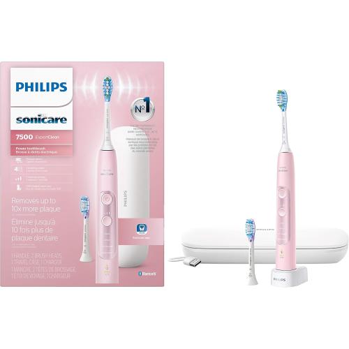 Philips Sonicare ExpertClean 7500 Pink, Rechargeable Electric Power Toothbrush, HX9690/07