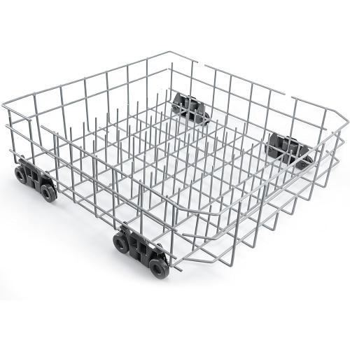 W10728159 Dishwasher Lower Dishrack Assembly, Compatible with kenmore whirlpool kitchenaid maytag, Replaces W10525646 W10082825 W10780925, Dishwasher Lower Rack with WP3376961 Wheels, 22D x 20.8W