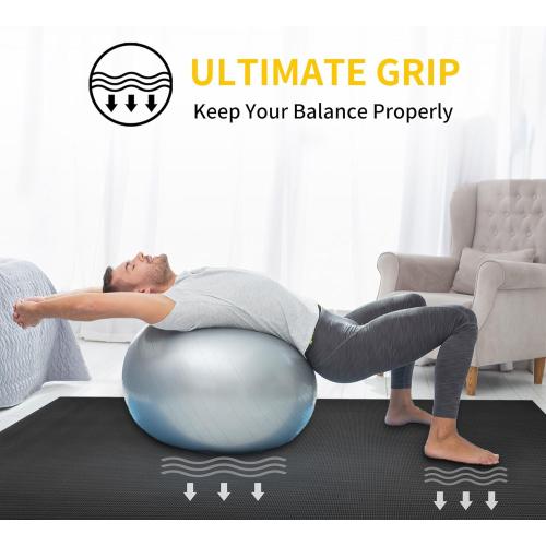 CAMBIVO Yoga Mat for Women and Men, Extra Long and Wide Exercise Mat(72x48/84x30), Large Non Slip Workout Mat for Yoga, Pilates, Fitness, Barefoot Workouts, Home Gym Studio