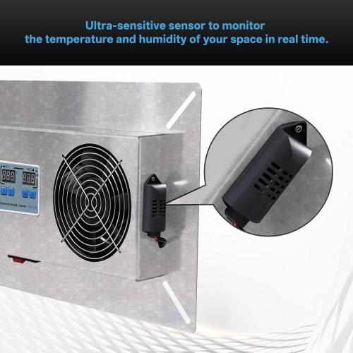 240 CFM Crawlspace Vent Fan, Crawlspace Fans (Natural color)