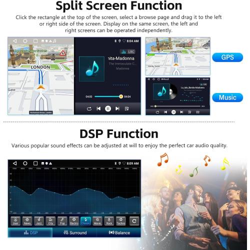 2 32G Android Car Stereo for Hyundai Elantra 2014 2015 2016 with Carplay Android Auto Mirror Link Change Wallpaper Theme 9 inch Touchscreen Radio FM RDS HiFi Bluetooth WiFi GPS  AHD Camera & MIC