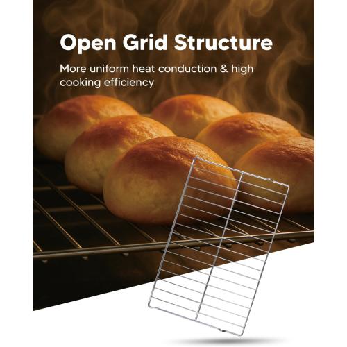Upgrade WB48T10063 Oven Rack Fit for GE JB250DF1 JB400DP Series Range Ovens | Replaces AP4538468 1550790 AH2577619 EA2577619, 2 Pack 24x17 Rack Compatible With GE Models