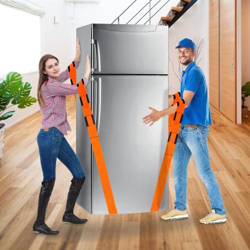 Moving Straps Upgrade Width, 2-Person Lifting and Moving System with Cotton Gloves, Lifting Wrist Straps for Moving Appliances, Furniture, Support up to 800lbs