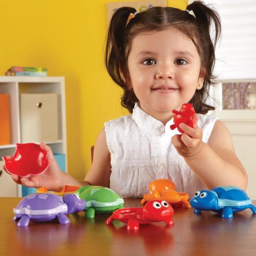 Learning Resources Number Turtles Set - 15 Pieces, Ages 18  months Fine Motor Toys for Toddlers, Counting Toys for Toddlers, Color & Sorting Toy, Turtle Toys for Kids