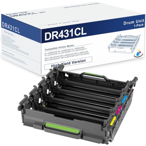 DR431CL Drum Unit 30,000 Pages DR-431CL Replacement for Brother DR431 Work with MFC-L8900CDW Drum HL-L8360CDW HL-L8260CDW MFC-L8610CDW(DR 431CL 1-Pack; Toner Not Included)
