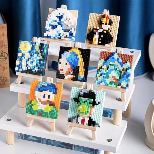 World Famous Painting Mini Building Block Set for Home and Office Decoration WKLJM-03 (Girl)