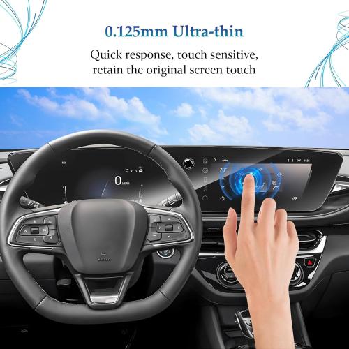 SKTU 2PCS for 2024 2025 2026 Buick Envista/ Buick Encore GX Screen Protector for 2024 2025  Buick Envista/ Buick Encore GX 11-Inch Navigation   8-Inch Instrument Cluster Screen 2024 2025 2026 Encore GX Accessories [Ultra Clear, Anti-Scratch&Glare]