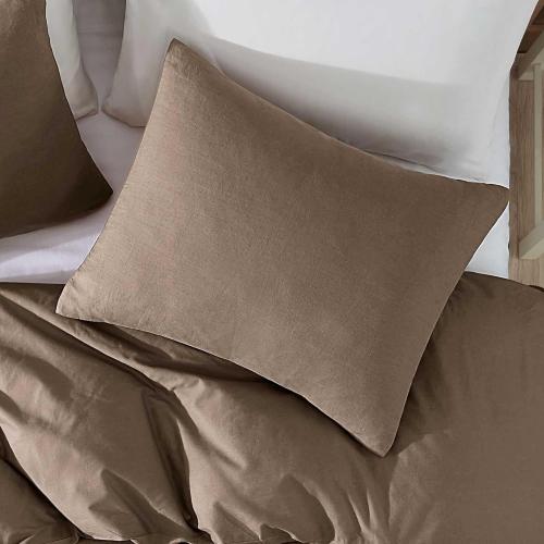 brown  soft comforter 104x90 in
