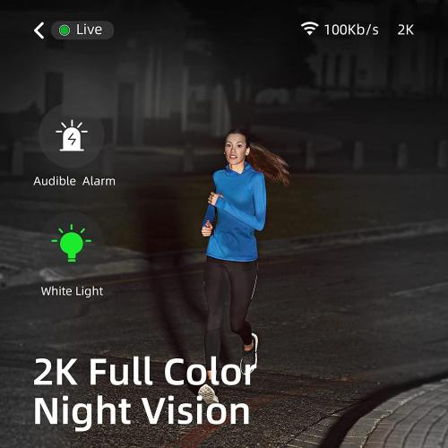 4pc Solar Security Cameras Wireless Outdoor, 2K Battery Powered Cameras for Home Security, 2.4/5G WiFi Camera with Solar Panel, Color Night Vision, AI Detection, 2 Way Talk, IP65, SD/Cloud