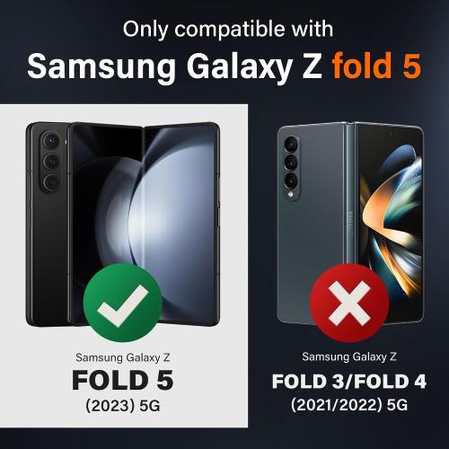 MOBOSI for Z Fold 5 Case with Rotatable Ring Stand & Privacy Screen Protector, Compatible with Magsafe, 18FT MIL-Grade Protection, Magnetic Shockproof Slim Case for Samsung Galaxy Z Fold5, Black