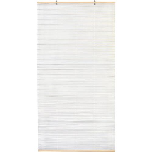 Red Lantern Rice Paper Cordless Window Shade Blinds - White - 36 Wide