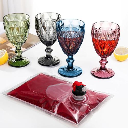 WUWEOT 10 Pack Wine Purse Refill Bags, Wine Bladder Replacement, 1.5L Portable Liquid Storage Pouch, Leakproof Beach Bag Dispenser with Spout for Wine Cools Liquid Juices Beverage, Easy to Fill