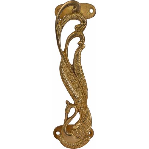 Size 7.3x2.2x1.5 set of 2 Wonderlist Handicrafts Indian Handmade Brass Décor Handle Pull Beautifully Handcrafted Design Brass Door Handle Pull (Peacock), 7.3x2.2x1.5 inches, HT-DOHA-01