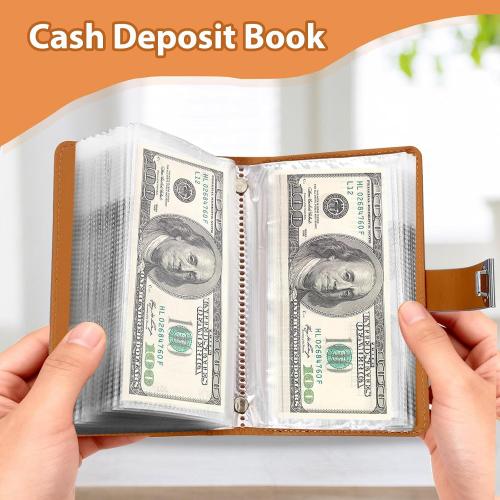 100 Envelope Challenge,Savings Challenges Book with Envelopes, Money Saving Binder Successfully Reach Your Savings Goals (Purple-B)