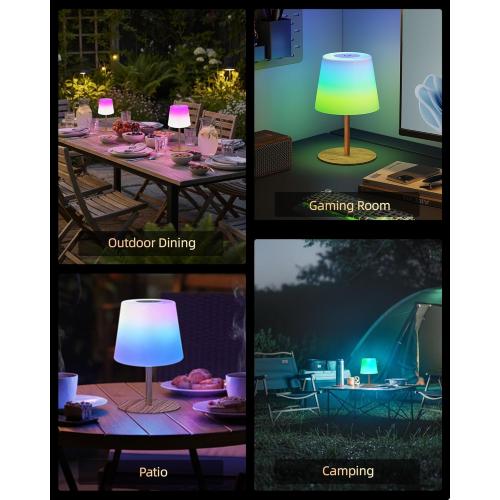 EZVALO Valentines Day Gifts for Her, RGB Color Changing Shower Lamp, 83 Scene Modes, IP65 Waterproof Rechargeable Cordless LED Light for Bathroom, Spa-Like Shower, Patio, Camping, Home Decor, 1Pcs