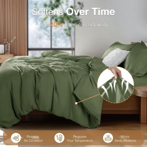 Size King..Covers 3 Piece (Olive Green,King) have pillows