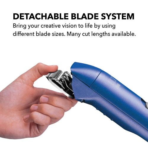 Andis Professional UltraEdge Super 2-Speed Detachable Blade Dog/Pet Clipper, Rotary Motor with Shatter-Proof Housing, Runs Calm & Silent, 14-Inch Cord, for All Dog Coats & Breeds, 120 Volts, Blue