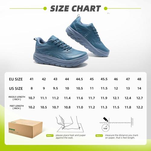 Size 44 Men's Orthopedic Diabetic Wide Running Shoes: Comfortable Arch Support Plantar Fasciitis Sports Sneakers, Casual Swollen Orthotic Work Tennis Walking Shoes for Ankle and Heel Pain Relief