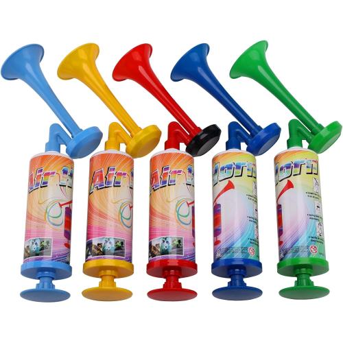 FARBIN Mini Air Horn Hand Pumps Kids Noisemakers Toys Gift, Loud Noise Maker Non-Toxic Party Horns for Children, Hand-held Air Horn for Sporting Events Contest and Parties (Mini handheld horn 5pcs)