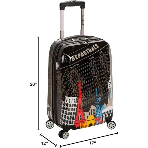 Rockland Departure Hardside Spinner Wheel Luggage, Departure, 2-Piece Set (20/28)