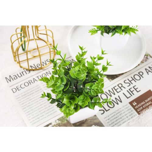 Der Rose 4 Pack Fake Plants, Greenery Potted Plants for Home Decor Indoor