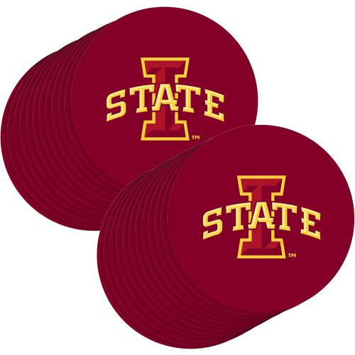 P. Graham Dunn, Game Day Celebration, Support Your Favorite Team, Alma Mater, 4 x 4 Inch, Absorbent Paperboard Coasters, 2 Pack, Iowa State University Logo, UPCSP0027-ISU