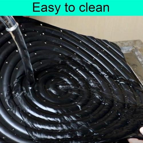 6 Pack Washable Chicken Nesting Pads, 13 x 12 inch, Black, Solid, Anti-Slip, Injection Molded Polypropylene, Suitable for Chicken Coops