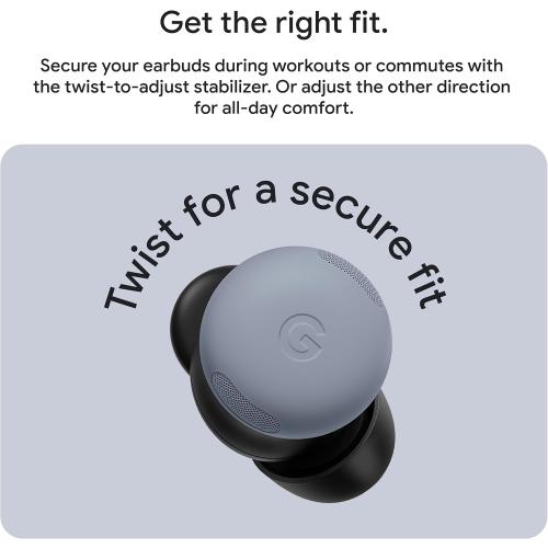 Google Pixel Buds Pro 2 - Wireless Bluetooth Earbuds with Pro-Level Active Noise Cancellation - Built for Gemini AI Assistant - Moonstone