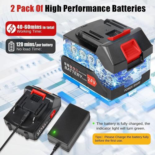 Black and Orange Electric Weed Wacker 21V Electric Weed Cordless Eater with 2pcs Batteries and 3 Types Blades&Auxiliary Wheel Weed Trimmer Lightweight 3 in 1 Stringless Grass Trimmer Edger/Brush Cutter for Lawn