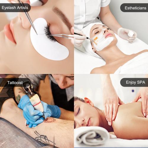 Half Moon LED Floor Light - Professional Shadow-Free Lamp for Lash Techs, Estheticians & Tattoo Artists | Dimmable for Eyelash Extensions, Nail Art, Home & Office