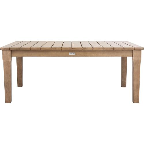 SAFAVIEH Couture Patio Martinique Natural Wood Outdoor Coffee Table